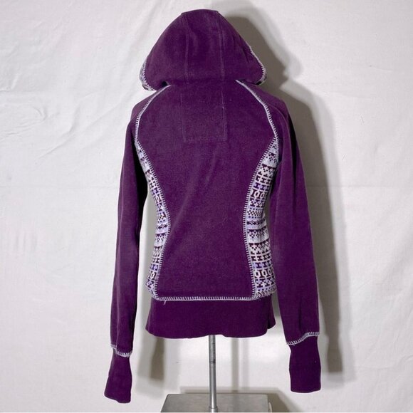 Lululemon Special Edition Purple Fair Isle Scuba Hoodie 4/XS - Picture 4 of 16
